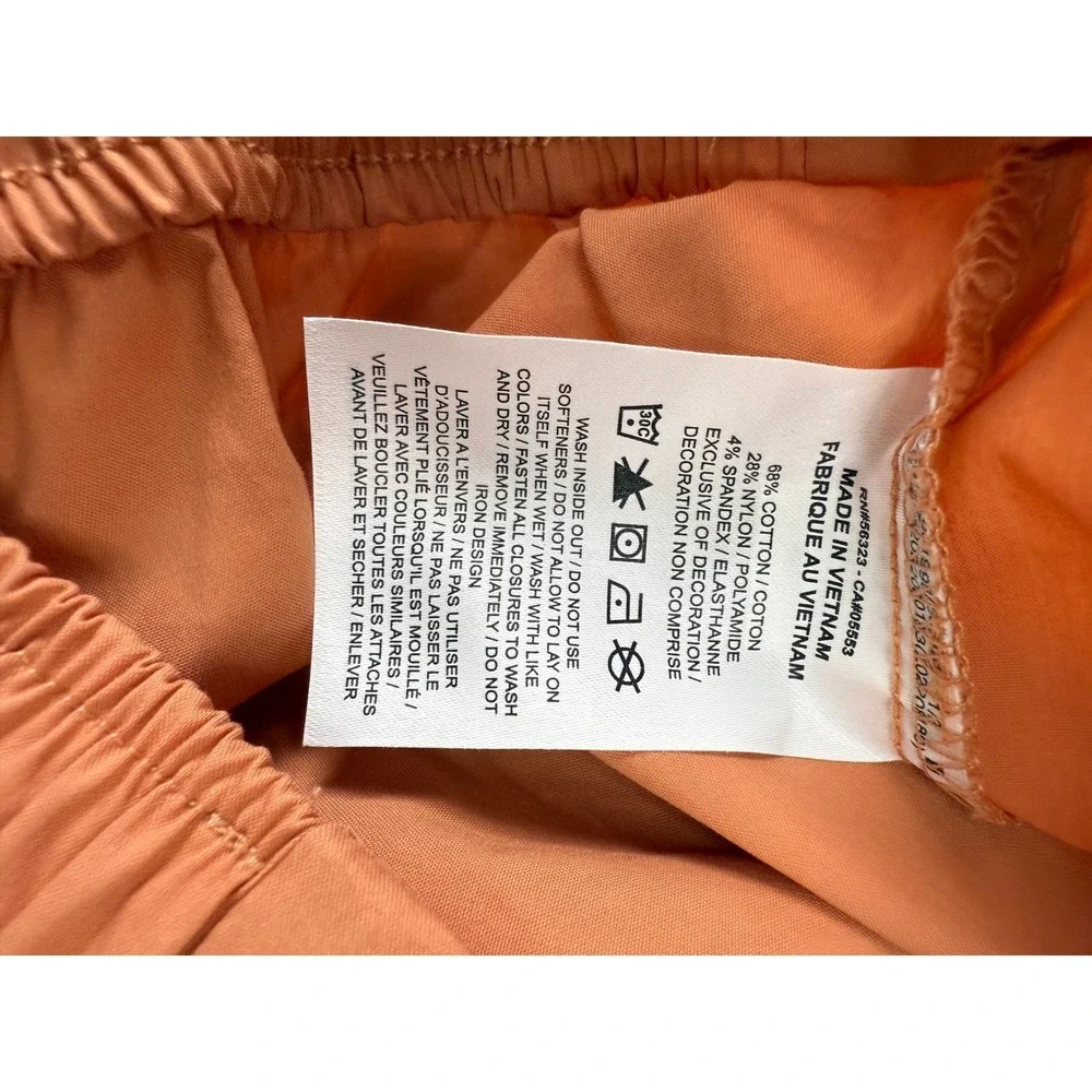 Nike Pleated Womens Loose Fit Mid Rise Woven Pants Monarch Orange Small NEW